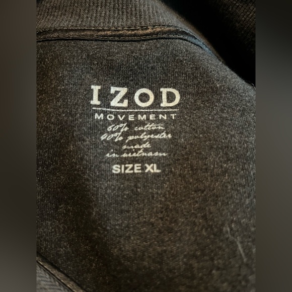 Izod grey size XL zipper front sweatshirt - Picture 11 of 12